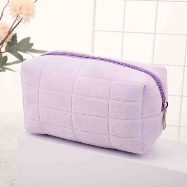 Velvet cosmetic pouch